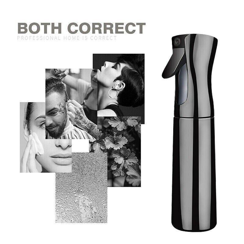 300ml Continuous Spray Bottle Ultra Fine Mist Dispenser Sanitizer Salon - White