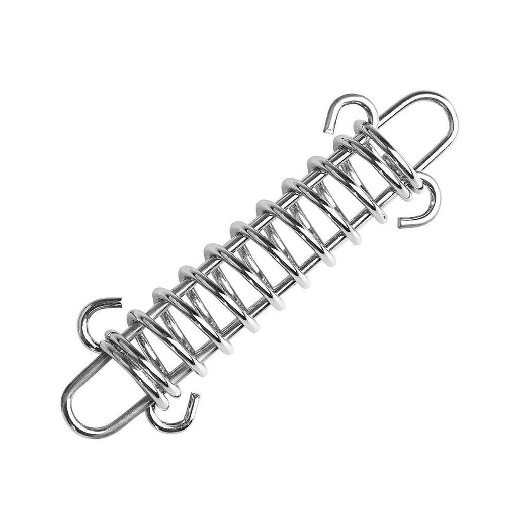 1-15PCS Outdoor Camping Tent Spring Wind Rope Buckle Fix Hook Buckles Silver Red - 1pair
