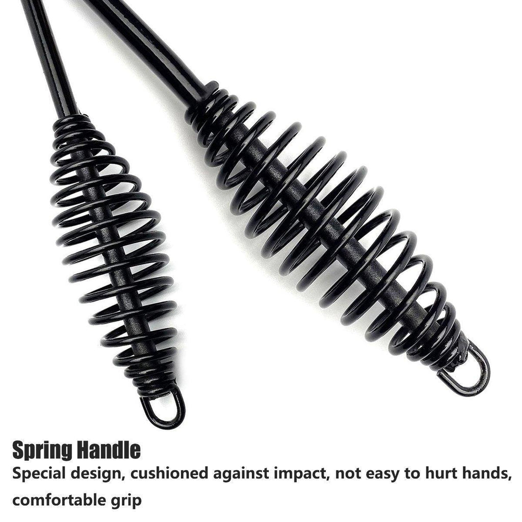 Welding Chipping Hammer Spring Handle Hold Heart Cleaning Harden DIY Metal Black - 500g