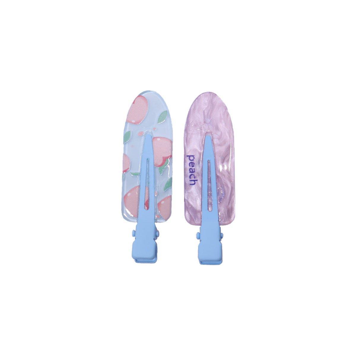 2PCS Juice Series Hair Clip Makeup Hair Accessories Colourful Hair Barrettes - Bobo