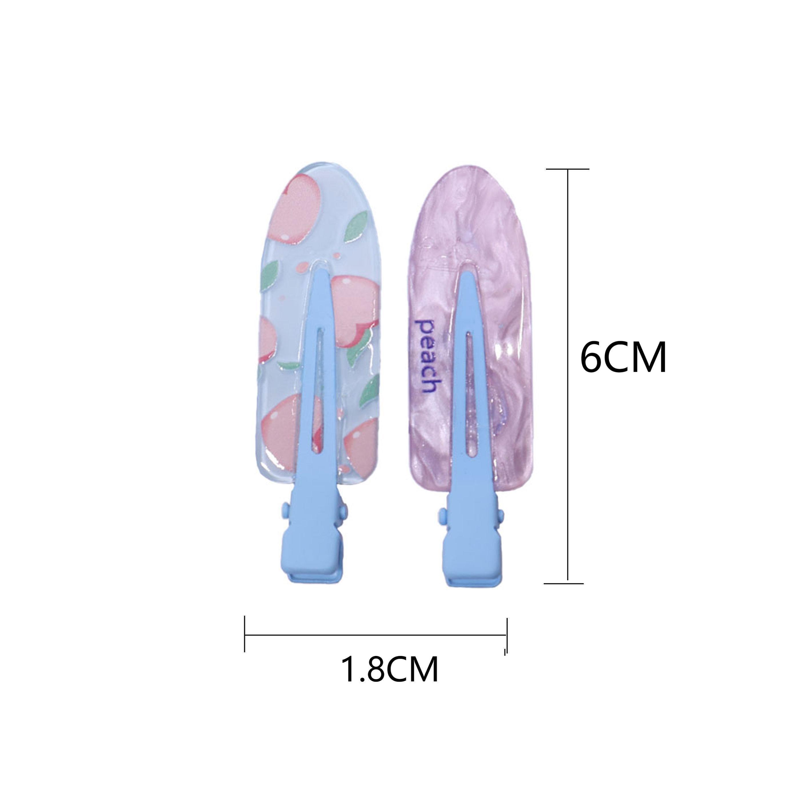 2PCS Juice Series Hair Clip Makeup Hair Accessories Colourful Hair Barrettes - Grapes