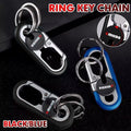 Keychains Fashion Men's Stainless Steel Ring Creative Metal Car Accessory Gift - Blue