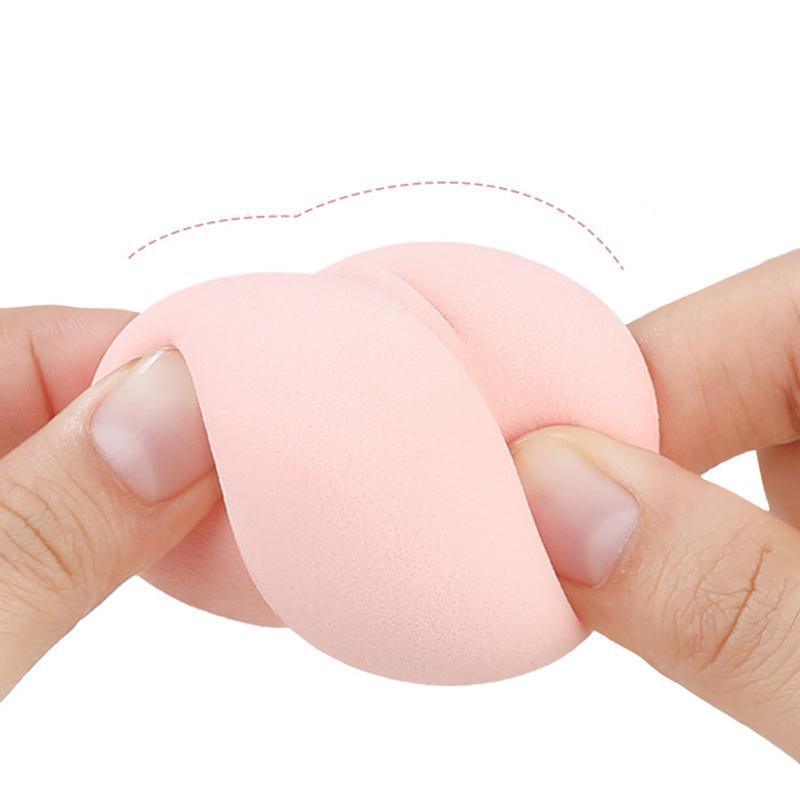 4PCS Value Makeup Foundation Blender Sponge Blending Puff Cosmetic Beauty Eggs - Purple