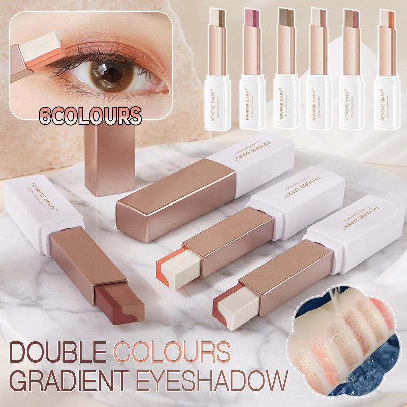 Glitter Double Colour Gradient Eyeshadow Stick Two Tone Eye Shadow Pen Cosmetics - 1
