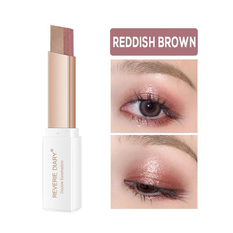 Glitter Double Colour Gradient Eyeshadow Stick Two Tone Eye Shadow Pen Cosmetics - 3