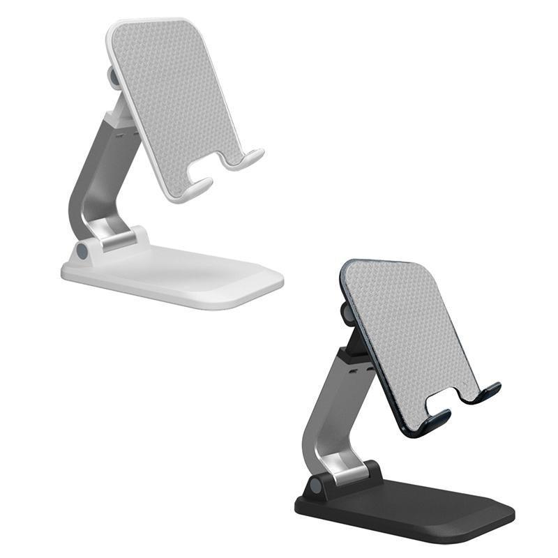 Adjustable Foldable Tablet Stand Desktop Holder Mount Mobile Phone iPad iPhone - Black