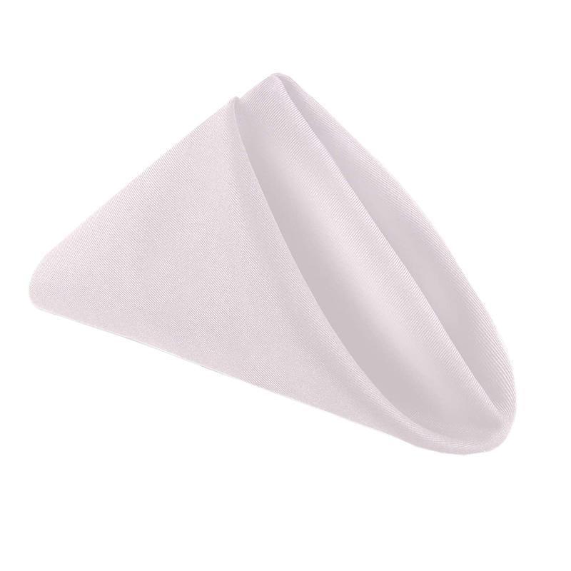 50PCS Polyester Plain Fabric Cotton Napkins For Wedding Cloth pc Table Dinner - Black