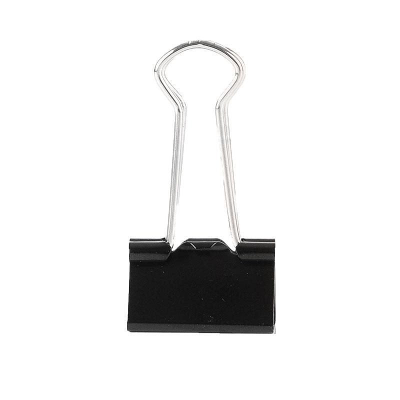 20PCS Black Bulldog Foldback Clips Document Paper Clamps Multiple Sizes - Black 19mm