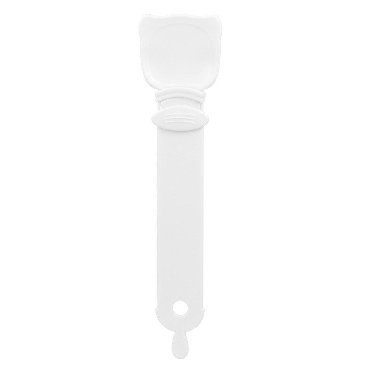 Cat Strip Scoop Squeezer Feeder Snack Spoon Easy Cat Feeding Treats - Green