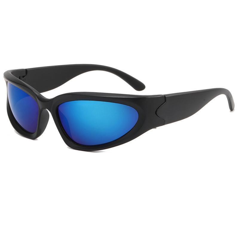 Men Sunglasses Polarized Glasses Driving Sports Outdoor Sport Fishing Eyewear - Purple/Black