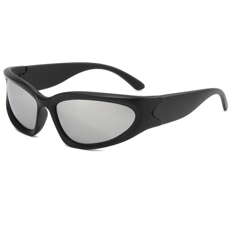 Men Sunglasses Polarized Glasses Driving Sports Outdoor Sport Fishing Eyewear - Black/Sliver