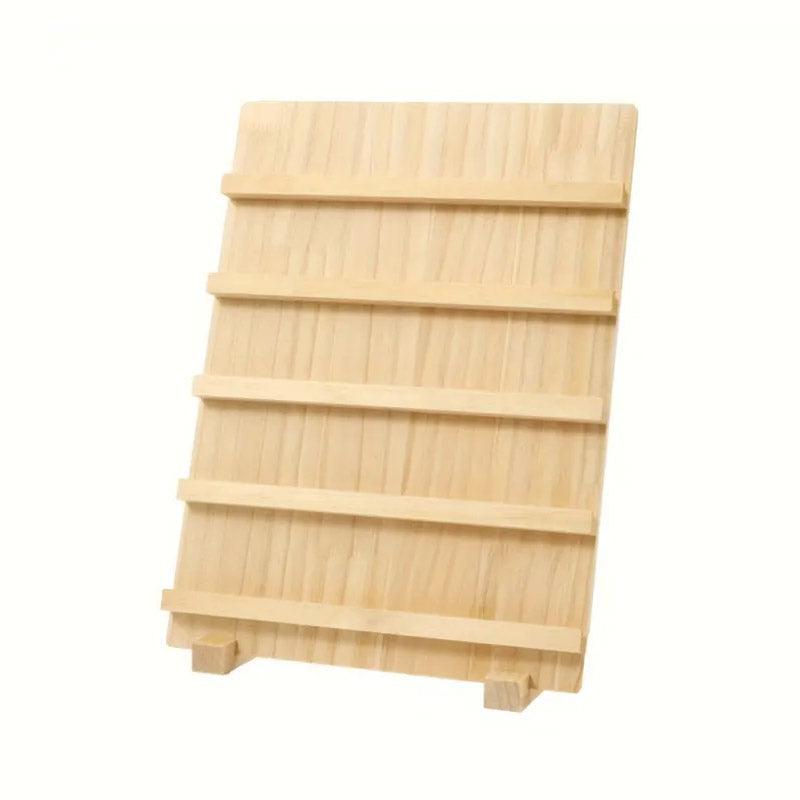 Wooden Earrings Display Rack Multi Tier Jewelry Stand Organizer Earrings Holder - 4-Tier