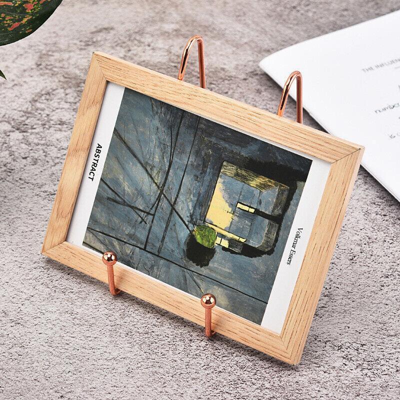 Iron Display Stand Dish Rack-Plate Bowl Picture Frame Photo Book Pedestal Holder - Black-S