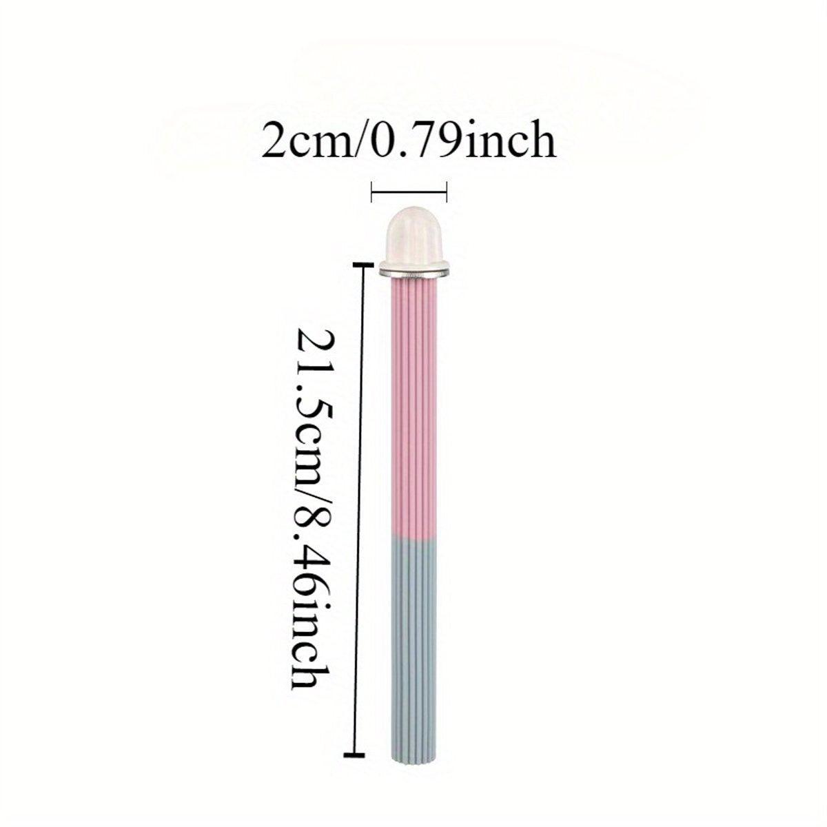 Non-Slip Silicone Parrot Perch Stand Stick Grinding Claw Bird Cage Accessories - Pink Grey