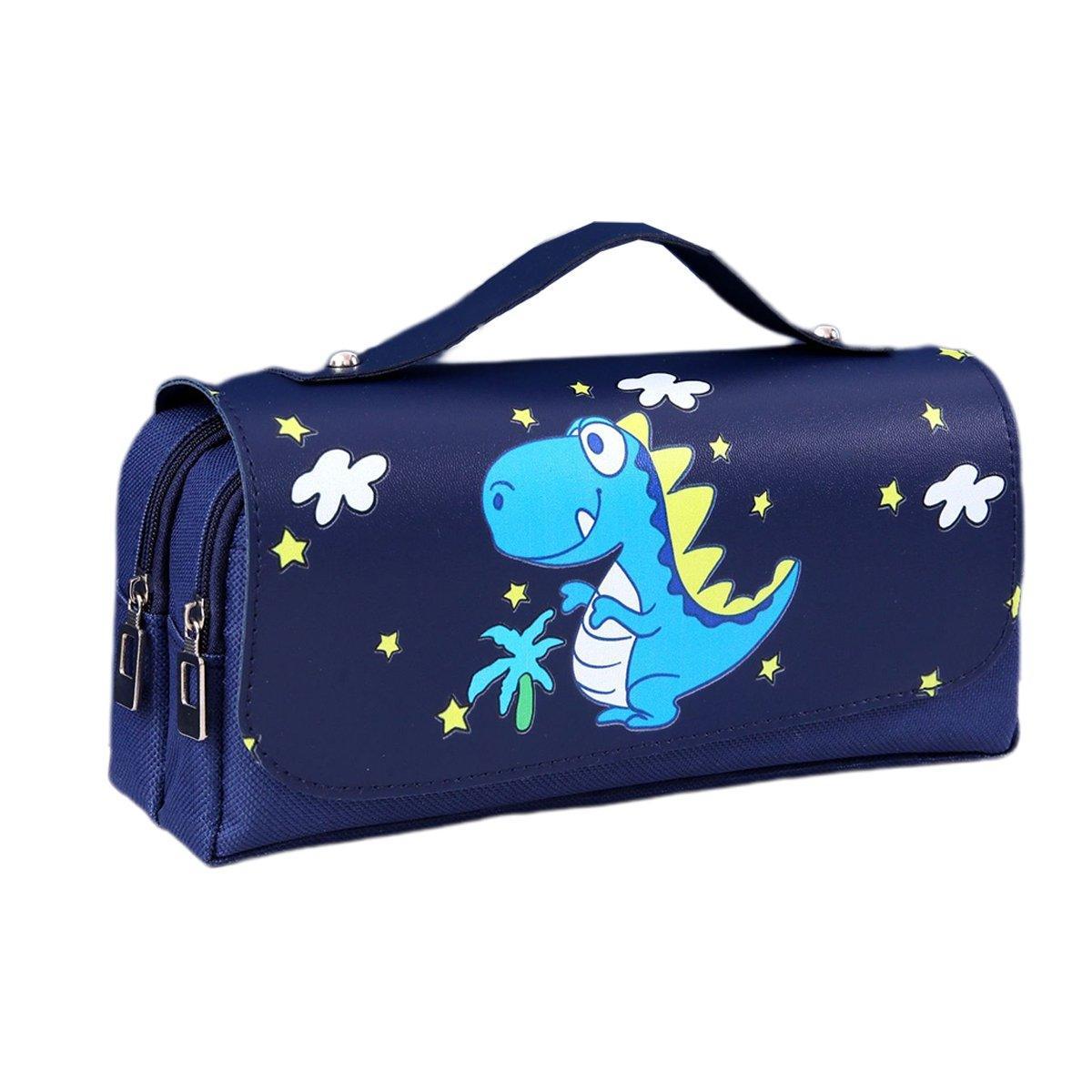 Functional Pencil Case Stationery Bag Pen Holder Storage Organizer for School - 02