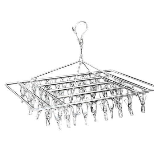 30/40/55 Pegs Stainless Steel Laundry Sock Underwear Clothes Dryer Rack Hanger - 55Pegs