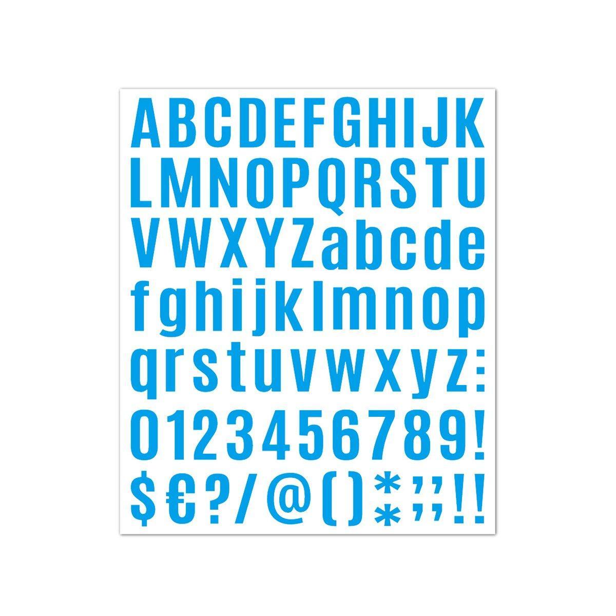 10pcs Letter Stickers Colorful DIY Scrapbooking Water Bottle Greeting Cards - Dark Blue