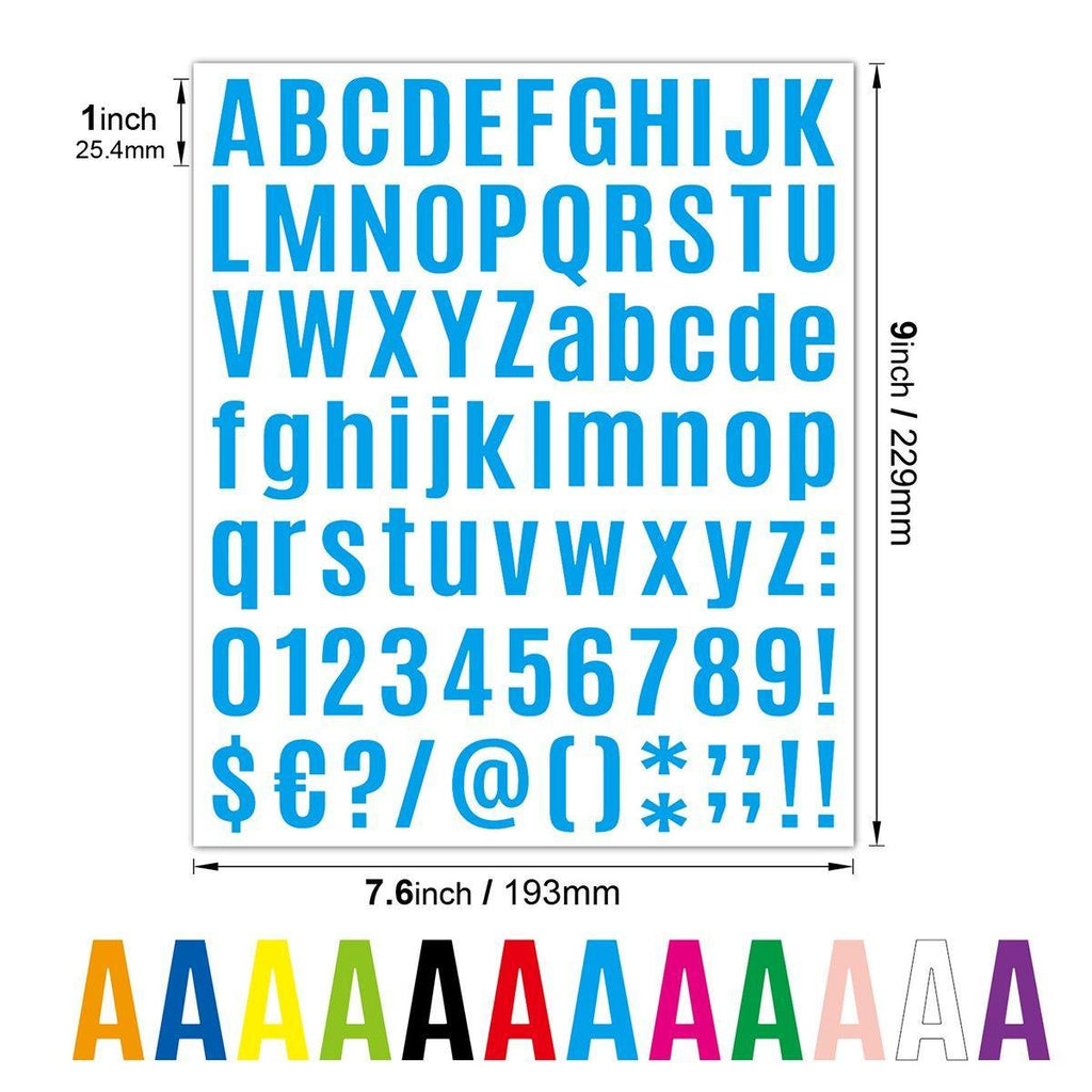 10pcs Letter Stickers Colorful DIY Scrapbooking Water Bottle Greeting Cards - Dark Green