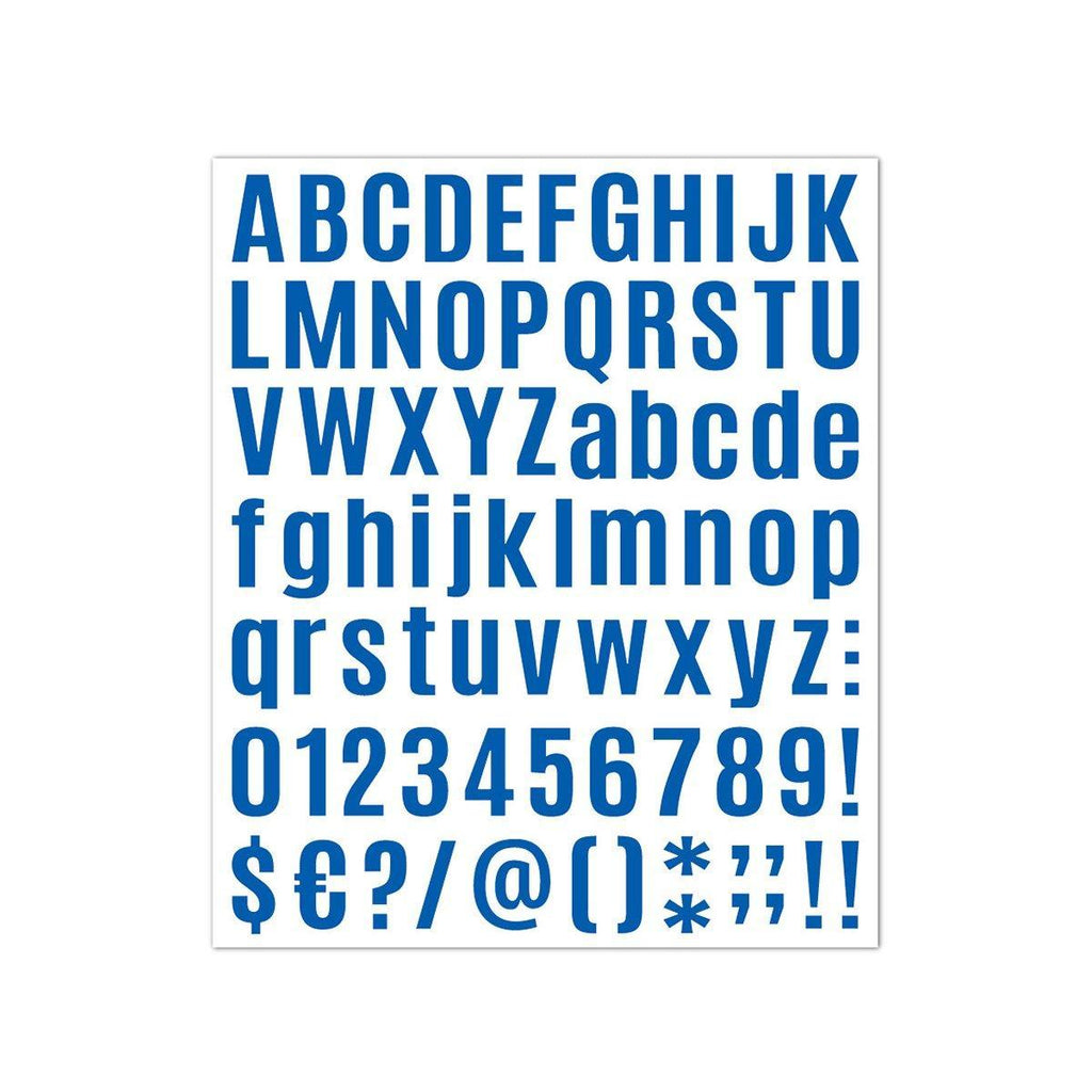 10pcs Letter Stickers Colorful DIY Scrapbooking Water Bottle Greeting Cards - Light Blue