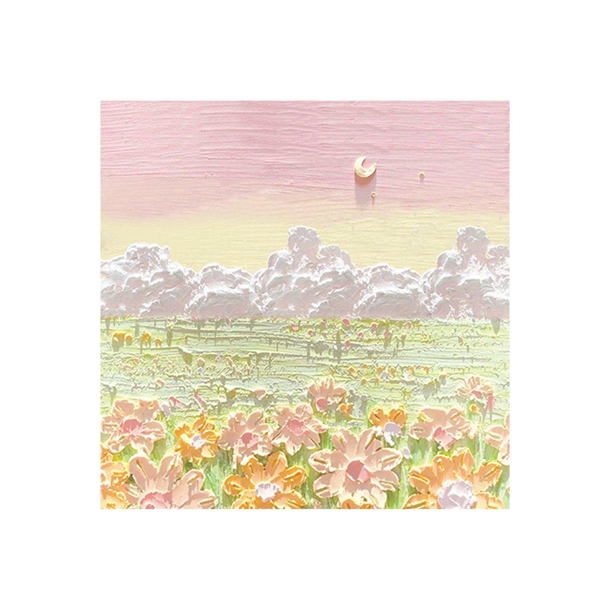 800 Sheets Colorful Oil Painting Sticky Notes Memo Pads Self-Adhesive Notes - 5#