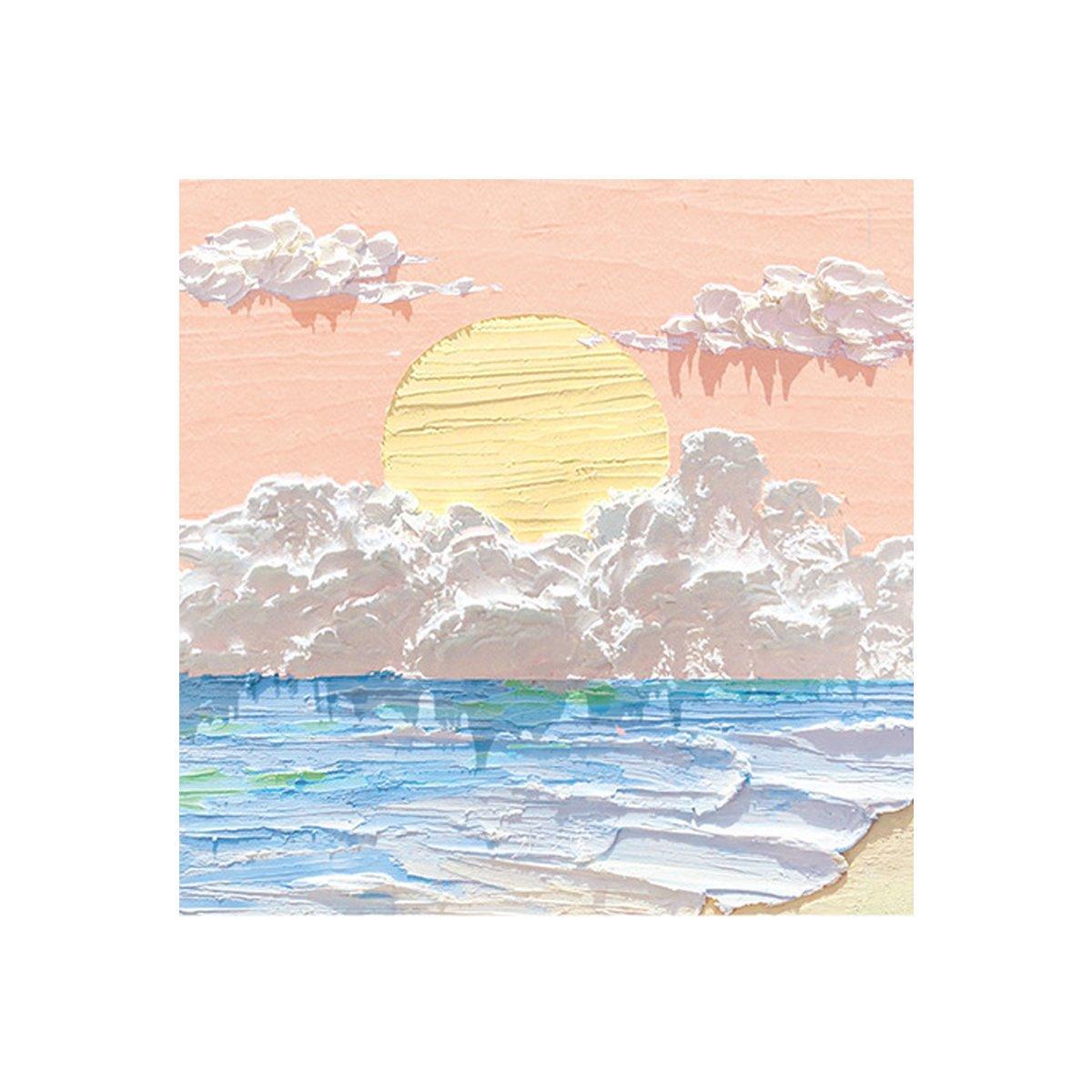 800 Sheets Colorful Oil Painting Sticky Notes Memo Pads Self-Adhesive Notes - 5#