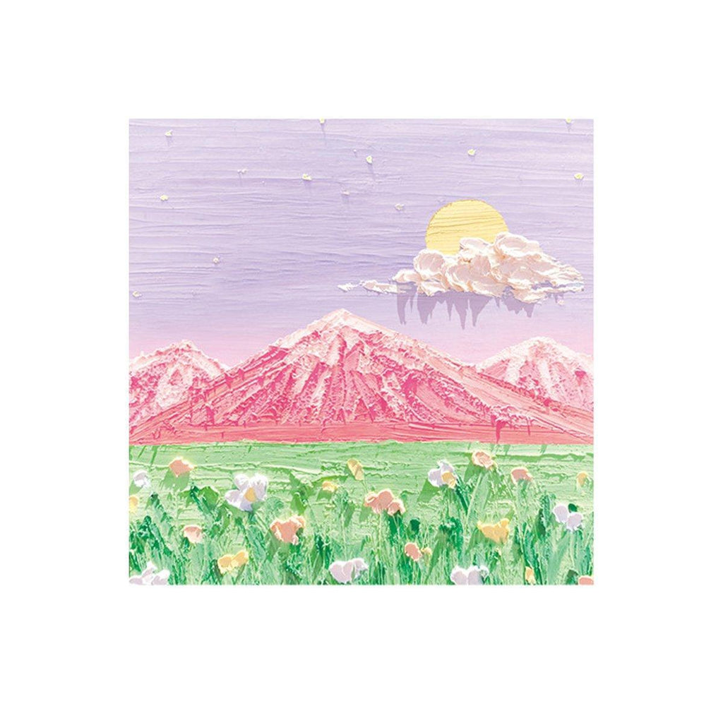 800 Sheets Colorful Oil Painting Sticky Notes Memo Pads Self-Adhesive Notes - 5#