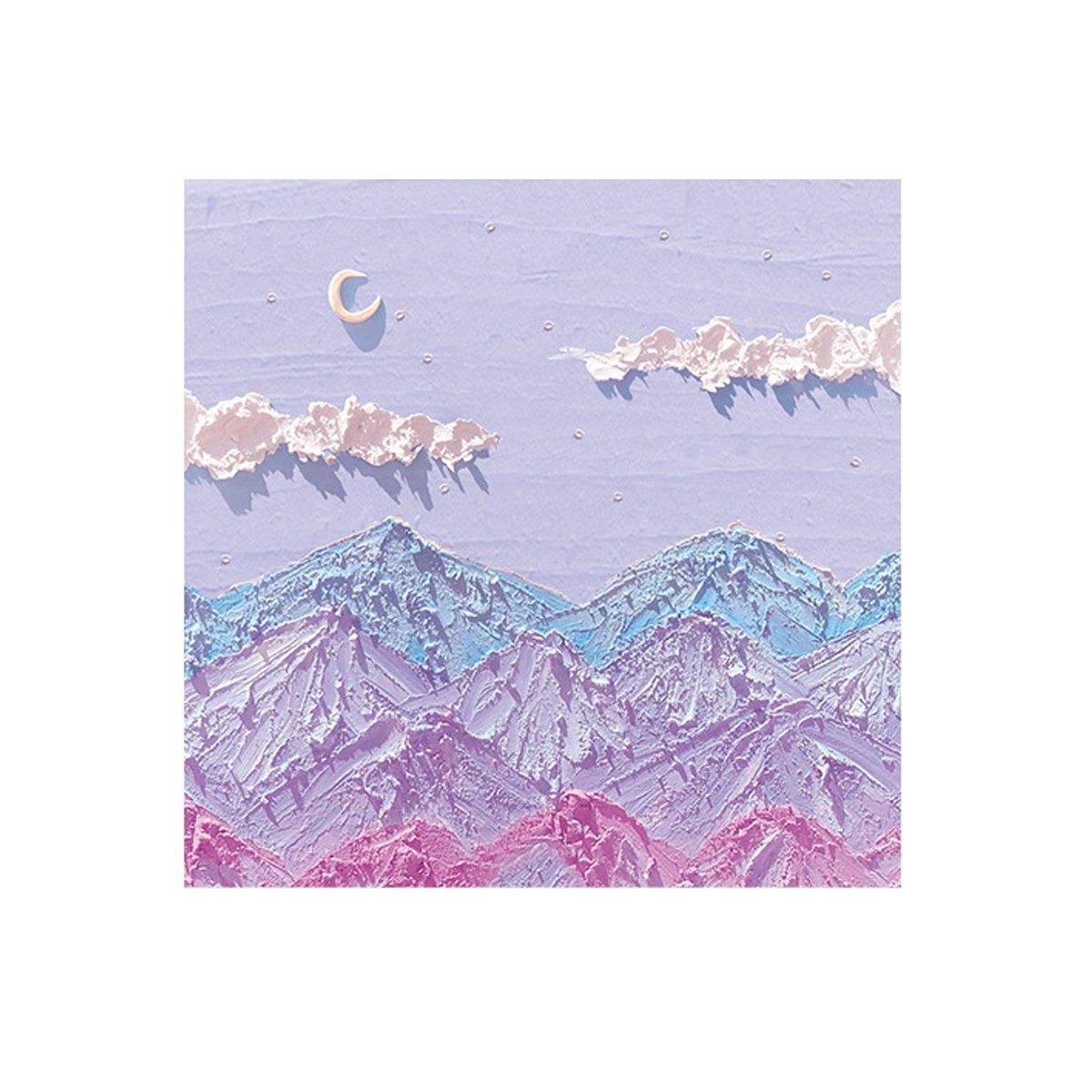 800 Sheets Colorful Oil Painting Sticky Notes Memo Pads Self-Adhesive Notes - 7#