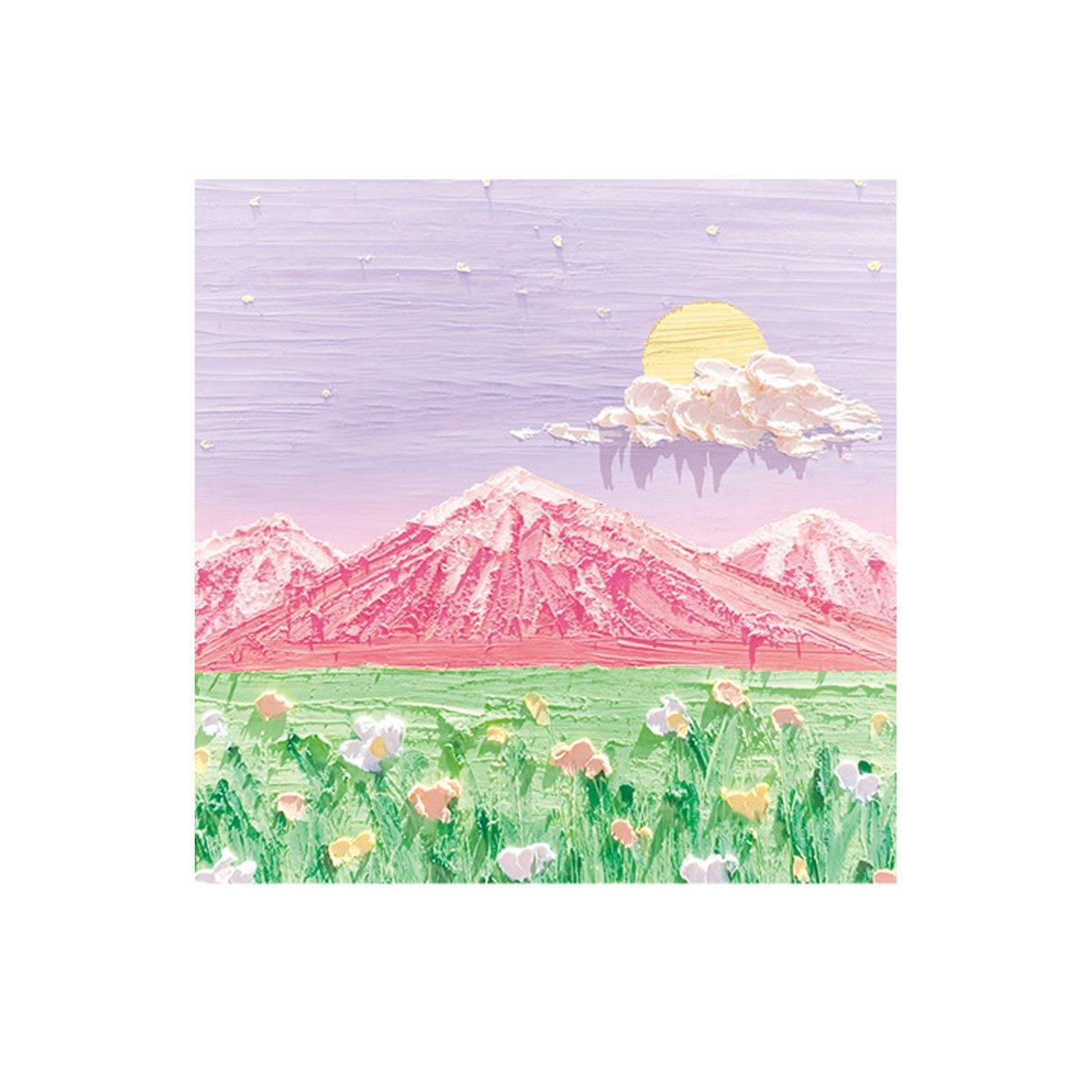 800 Sheets Colorful Oil Painting Sticky Notes Memo Pads Self-Adhesive Notes - 8#
