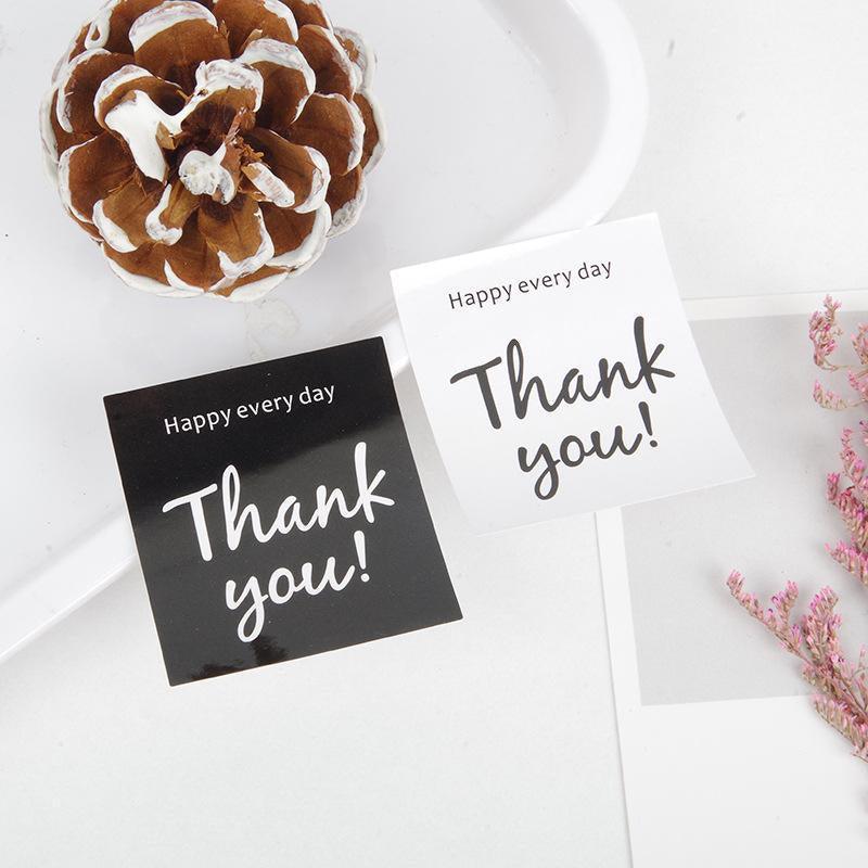 UP TO 80PCS Stickers Labels Thank You Stickers Gift Wrapping Craft Scrapbook DIY - 8*5PCS Style 5