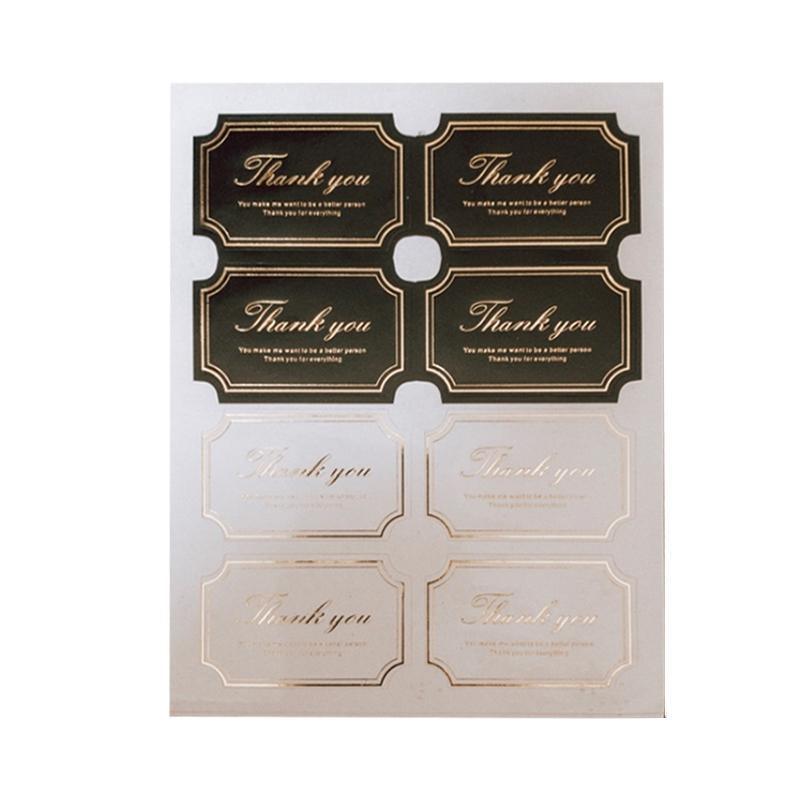 UP TO 80PCS Stickers Labels Thank You Stickers Gift Wrapping Craft Scrapbook DIY - 9*5PCS Style 8