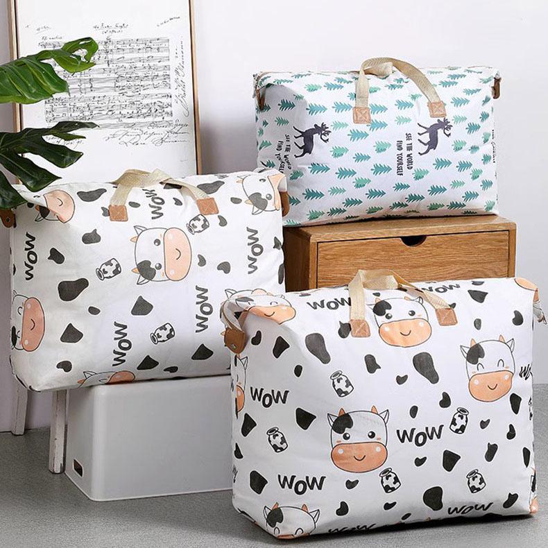 Multipurpose Quilt Storage Bags Waterproof Coated Fabric 4 Sizes Available - Cow 74*22*52cm