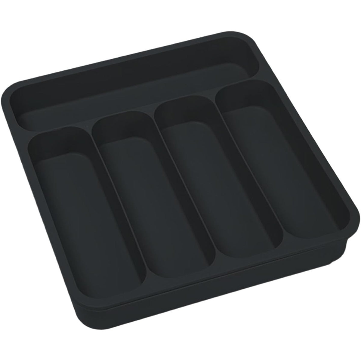 Expandable Cutlery Drawer Organizer Adjustable 6 Slot Kitchen Utensil Tray - Grey