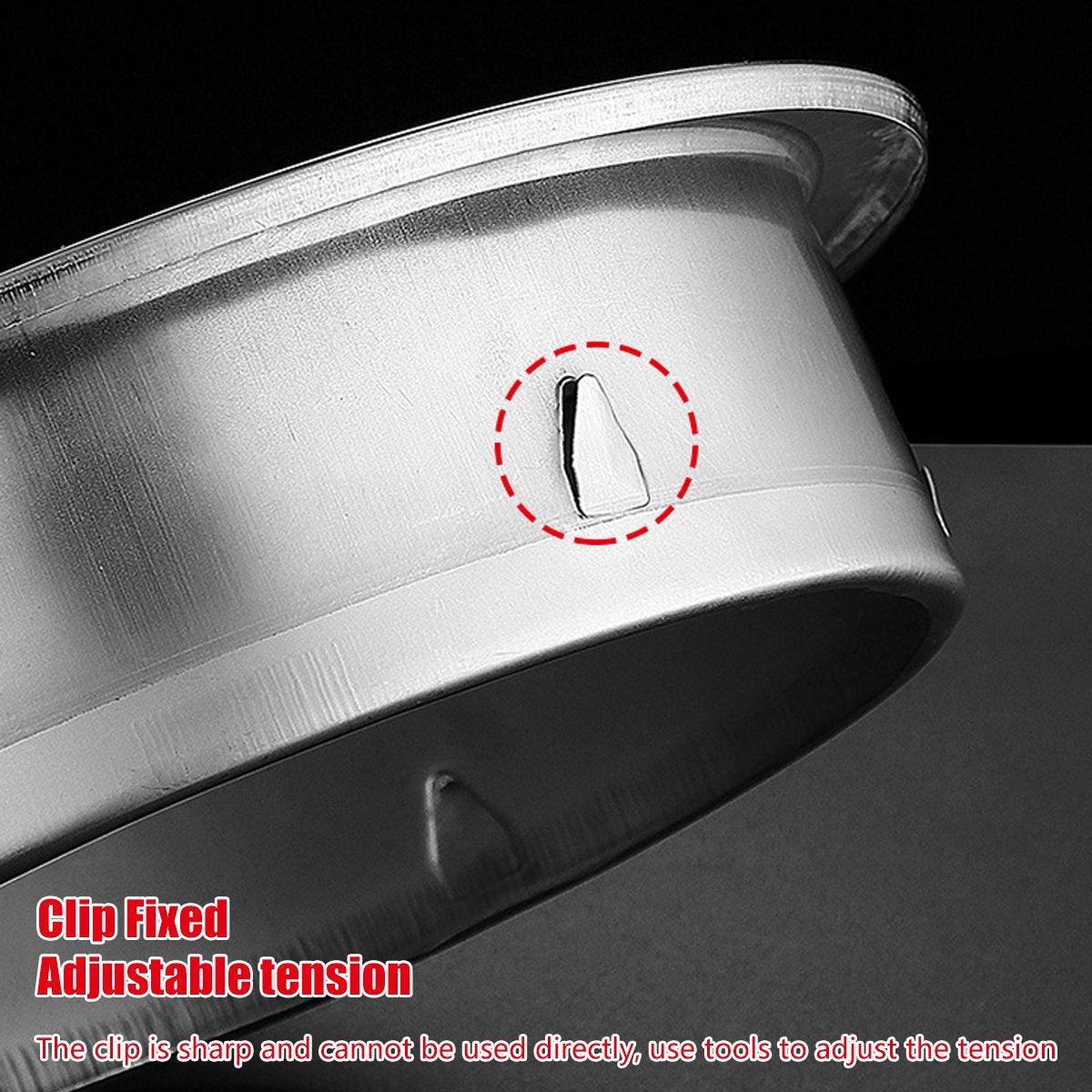 Stainless Steel Exhaust Fan Vent Outlet Flat Hood for Bathroom Kitchen Outlet - 150mm