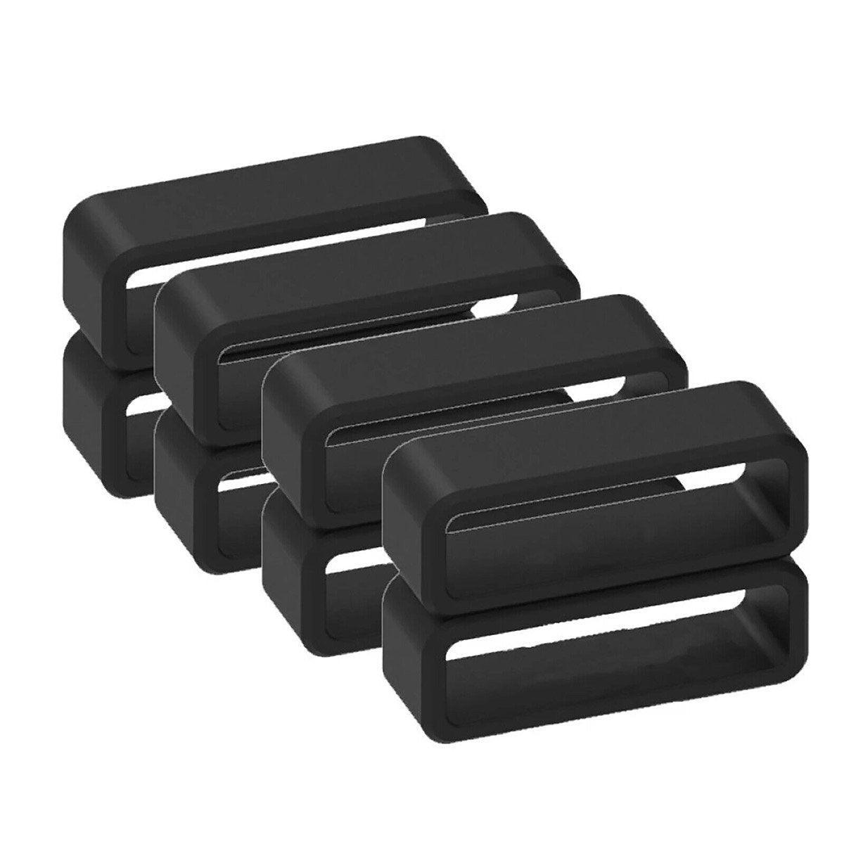 4/8pcs Watch Silicone Gel Ring Bracelet Rubber Bands for Men Women Fashion - 22mm-8pcs