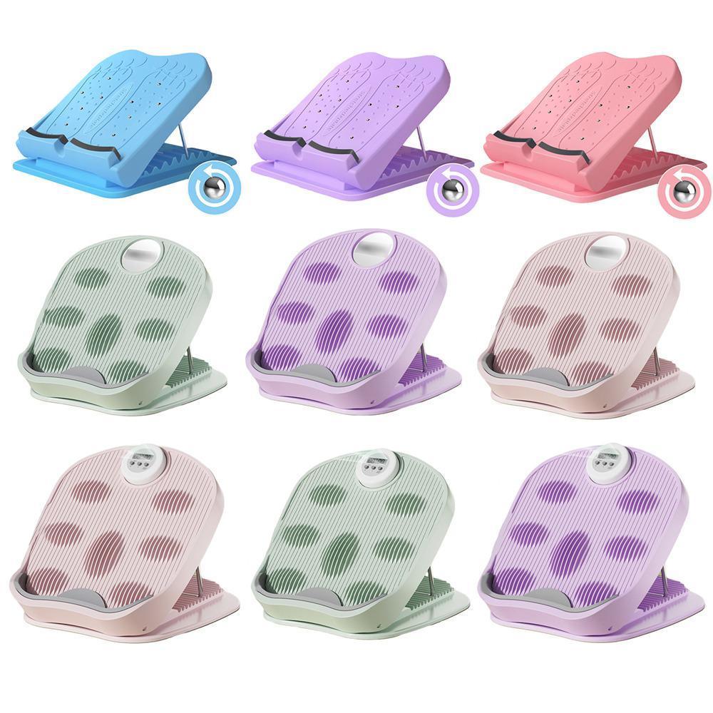 Inclined Pedal Leg Stretcher Multifunctional Stretching Plate Exercise Tool - Purple-Basic