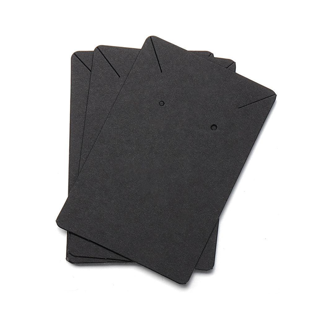 40pcs Jewellery Display Cards Necklace Earring Holder Kraft Paper 6x9cm - Yellow
