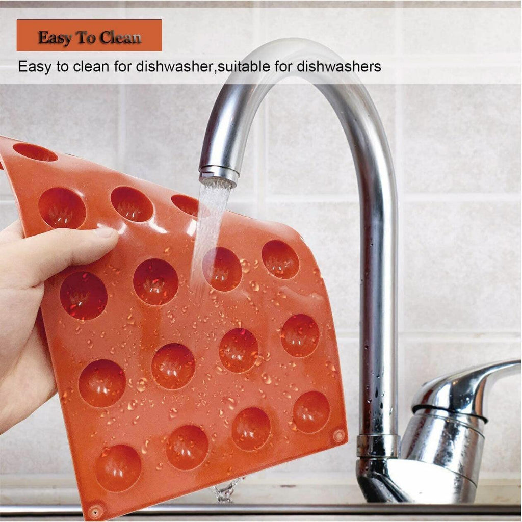 Soap Mold Cake Mould Kitchen Accessories Kitchenware Silicone Gel Baking Tools - 24 semicircle