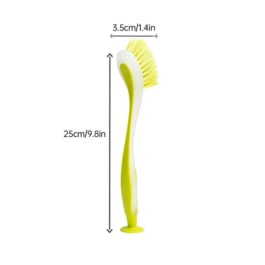 Multi Functional Long Handle Cleaning Brush Vertical Suction Kitchen Brush - Blue