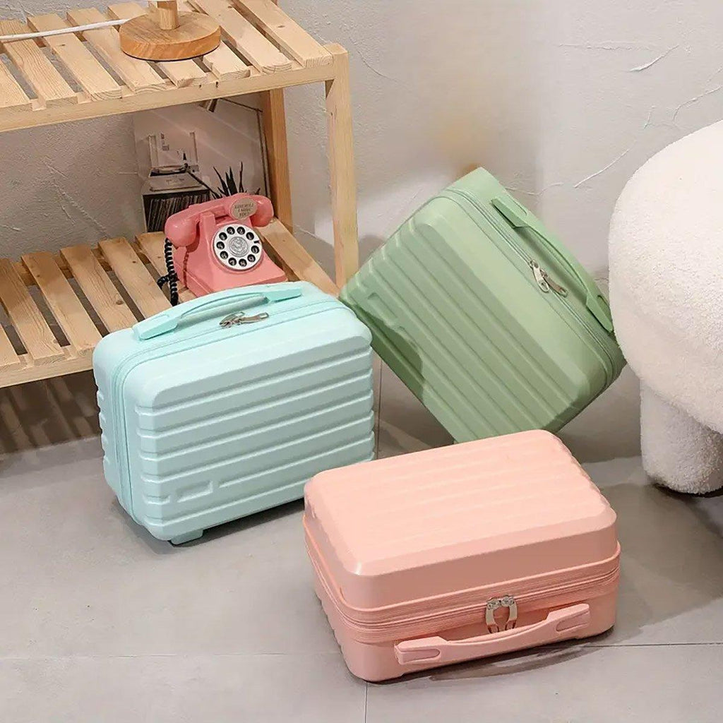 Portable 14 Inch Suitcase Mini Small Travel Storage Hand Gift Box - Green