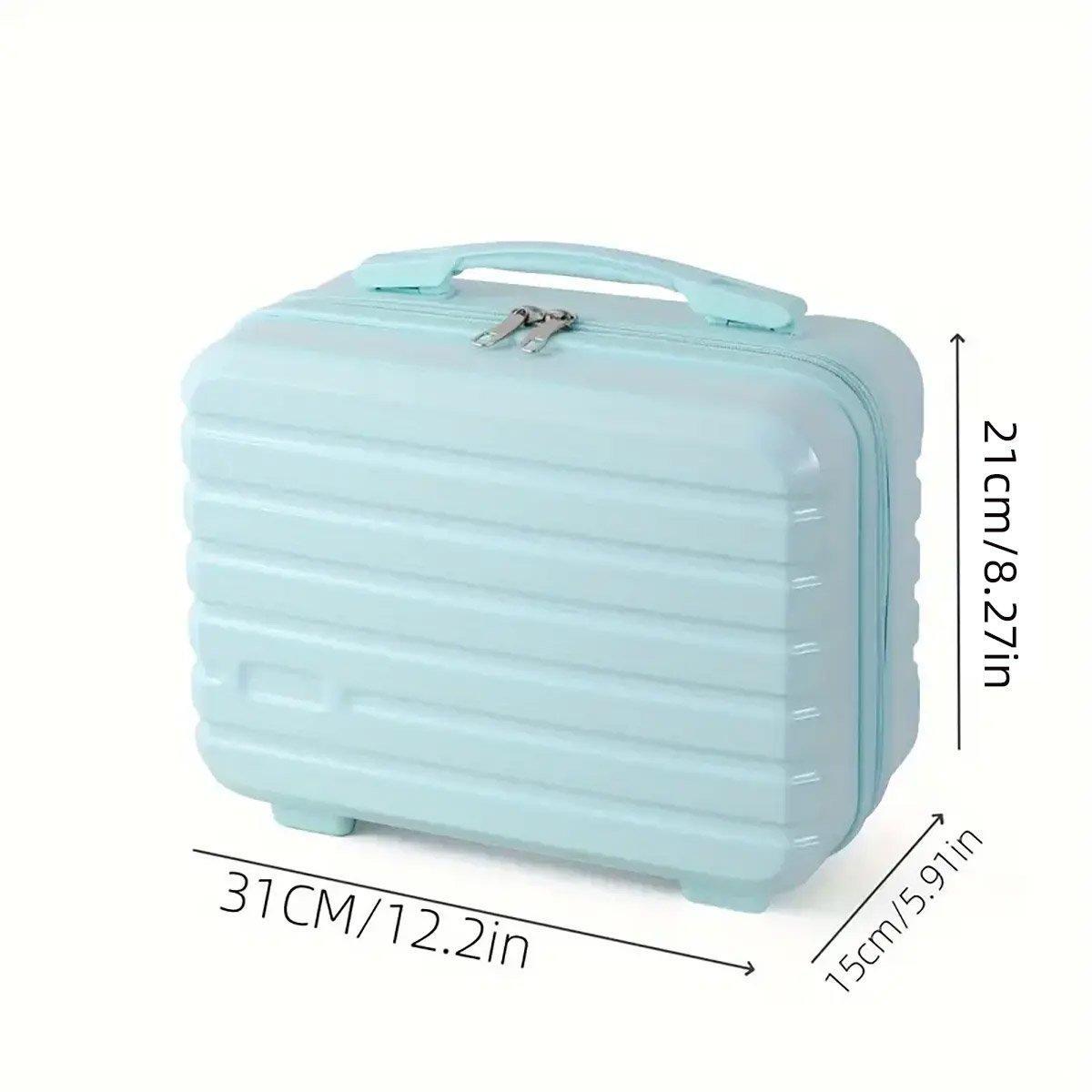 Portable 14 Inch Suitcase Mini Small Travel Storage Hand Gift Box - Pink