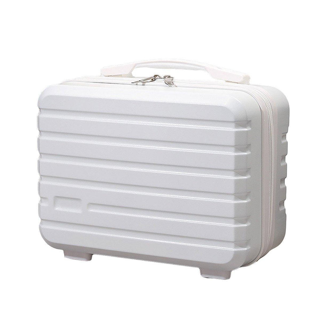 Portable 14 Inch Suitcase Mini Small Travel Storage Hand Gift Box - White
