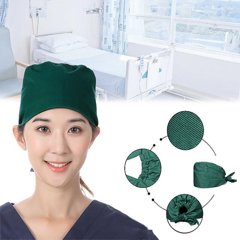 100% Cotton Unisex Surgical Scrub Cap for Doctors & Nurses - Blue