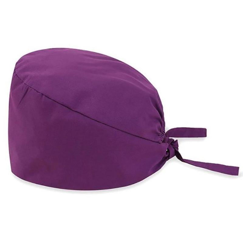 100% Cotton Unisex Surgical Scrub Cap for Doctors & Nurses - Light Purple