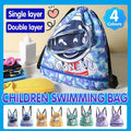 Waterproof Swim Backpack Durable Storage Bag Beach Pool Outdoor Travel - Yellow-Small (Single layer)