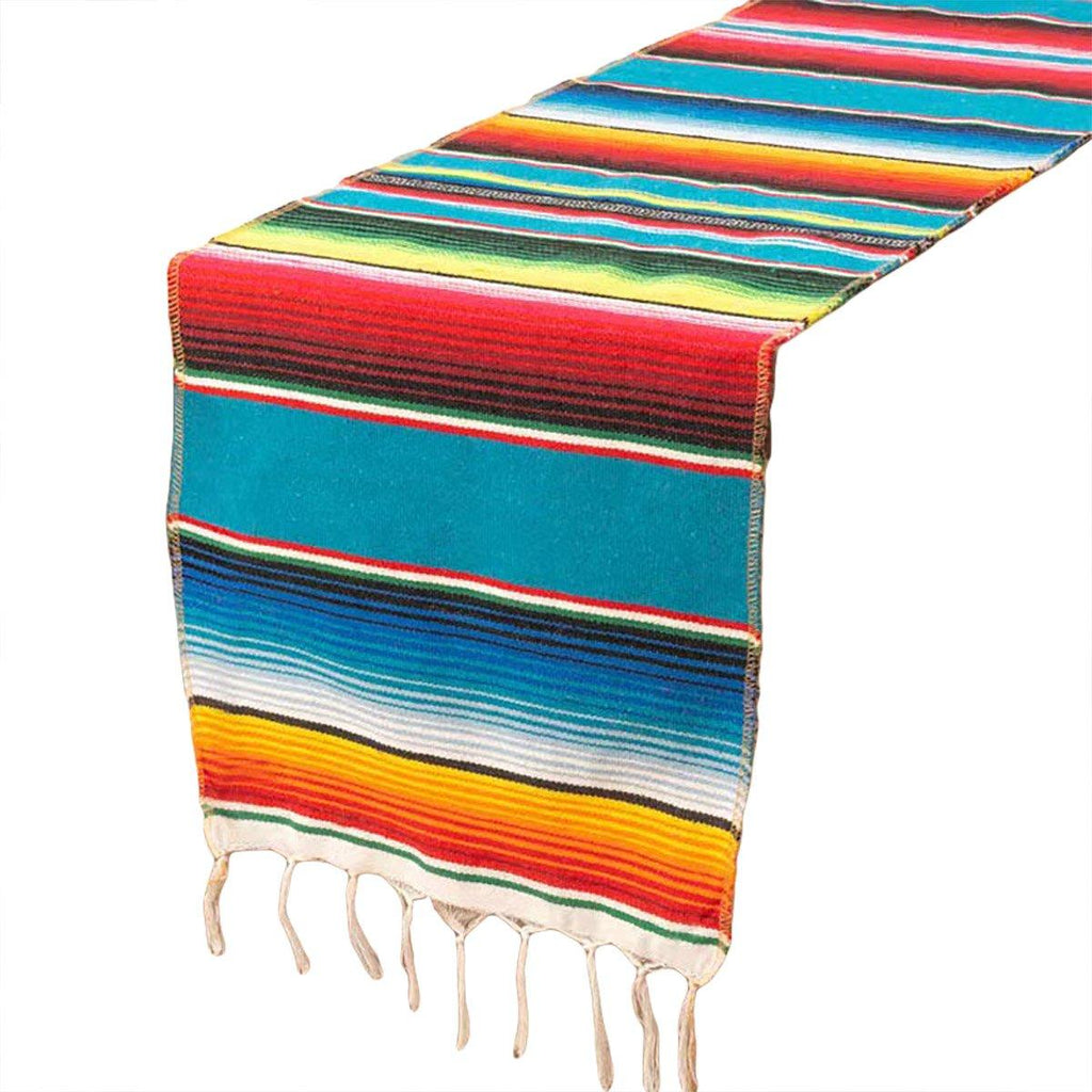 Woven Blanket Tassel Party Tablecloth Home Decoration Table Flags Cover Cloth - Dark Blue