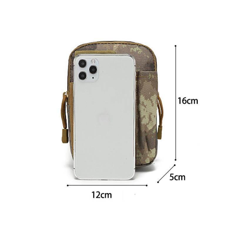 Tactical Waist Bag Utility Military Wallet Pack Belt Molle Multi Purpose Pouch - Khaki