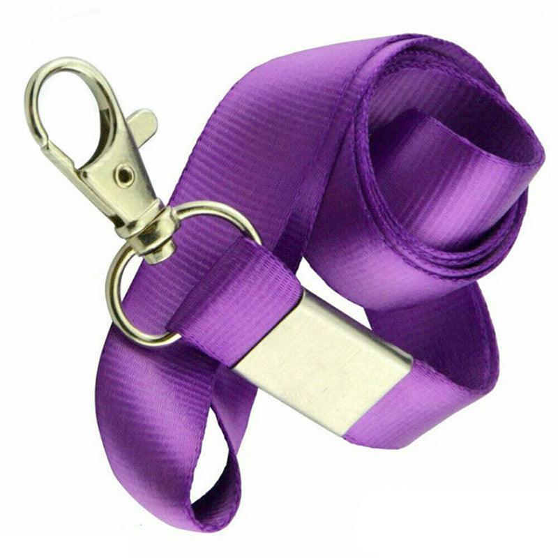 Neck Strap with Clip for ID Badge Name Tag Card Holder Lanyard - Dark Green