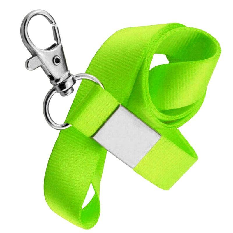 Neck Strap with Clip for ID Badge Name Tag Card Holder Lanyard - Dark Green