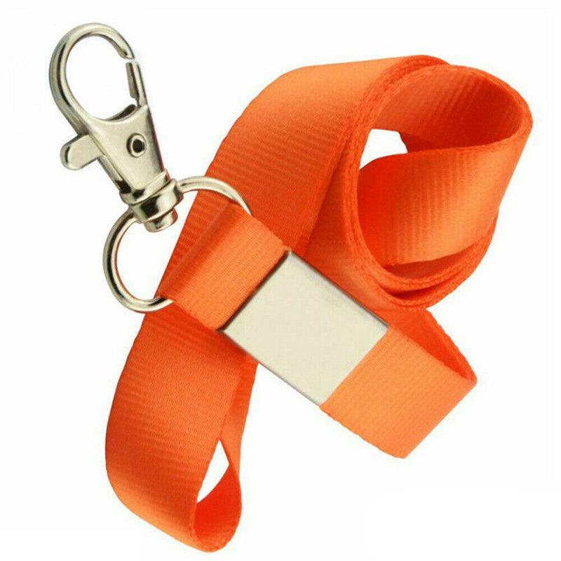 Neck Strap with Clip for ID Badge Name Tag Card Holder Lanyard - Gold Yellow