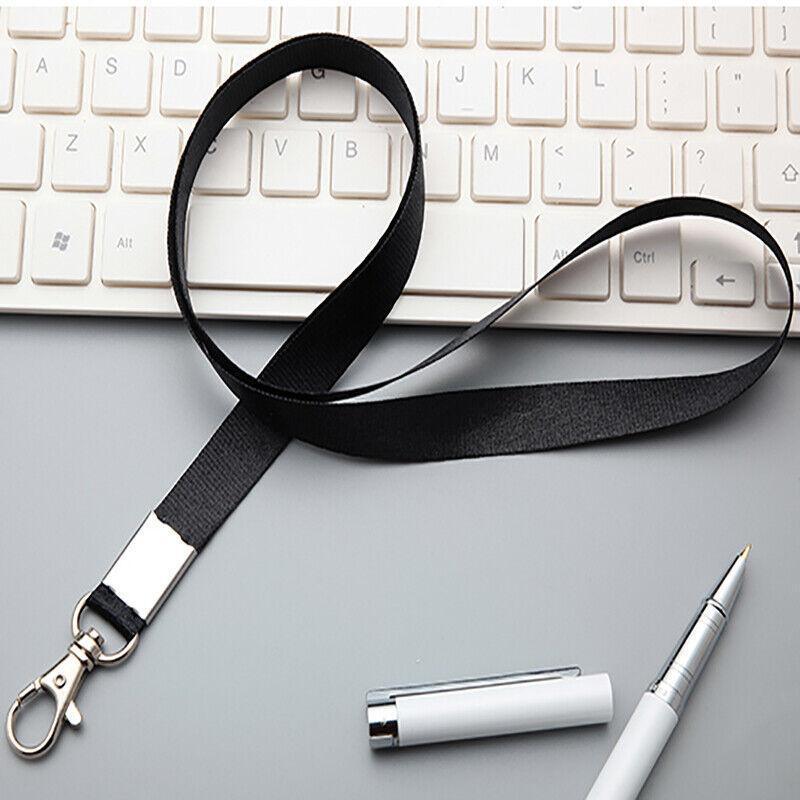Neck Strap with Clip for ID Badge Name Tag Card Holder Lanyard - Orange